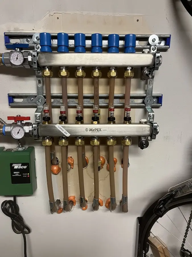 Plumber performing Gas Line Installation at a residential property in St. Augustine Shores